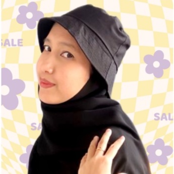 HIJAB PASMINA BUCKET HAT / BUCKET RAWIS PASMINA / PASHMINA TOPI /TERBARU