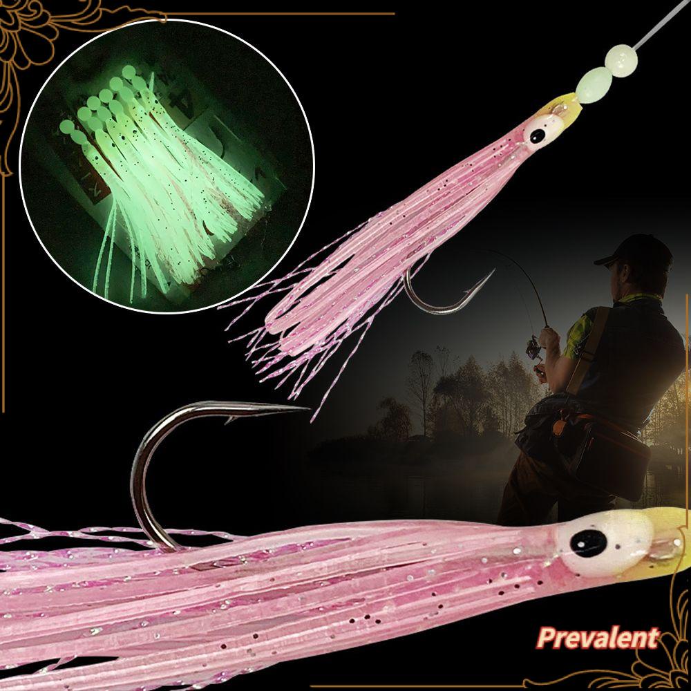 Preva Fish String Hook Alat Pancing Grup Perahu Kapal Luminous String Hook Hairtail