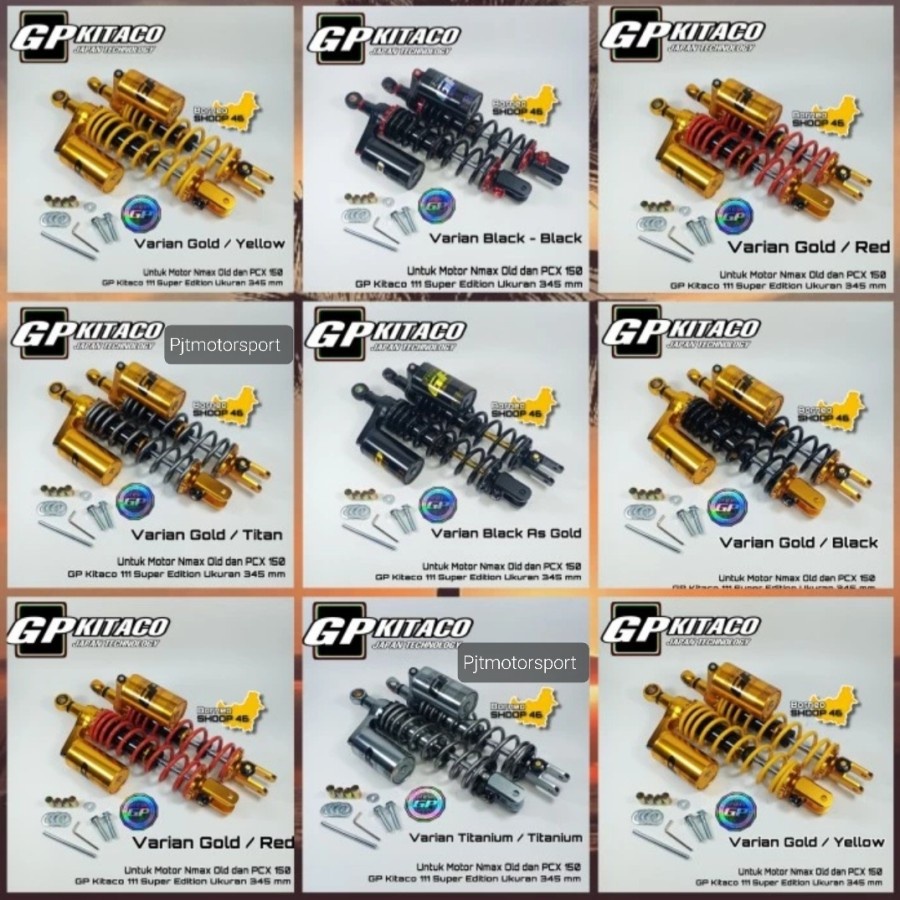 Shock Shockbreacker Tabung Atas KITACO GP NMAX OLD / XMAX / PCX 150 New Model Twotone Original GP KI