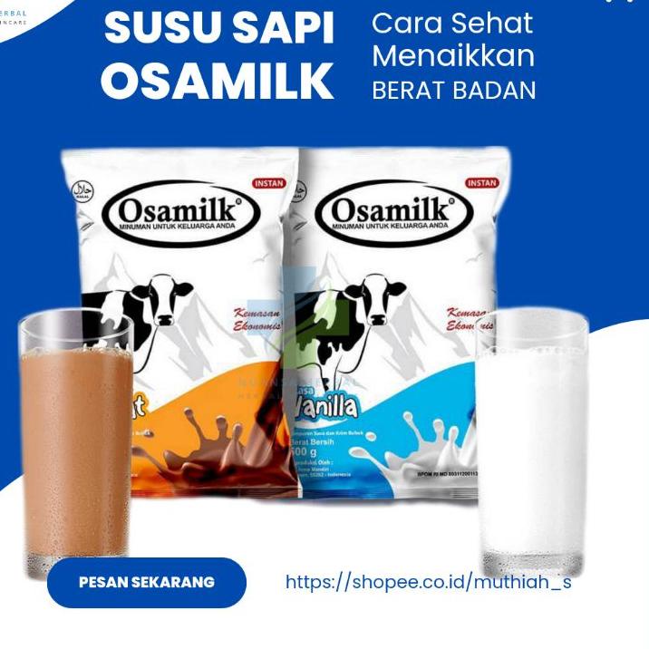 

Terbaru 3.3 SUSU OSAMILK GEMUK BADAN 500 gram