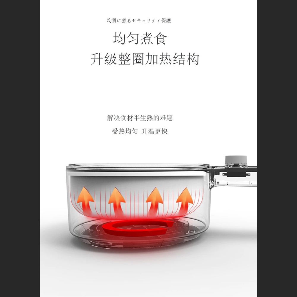 Ankale Panci Listrik Mini Multifunctional Electric Cooker Skillet Household Frying 600W - AJL-A1501