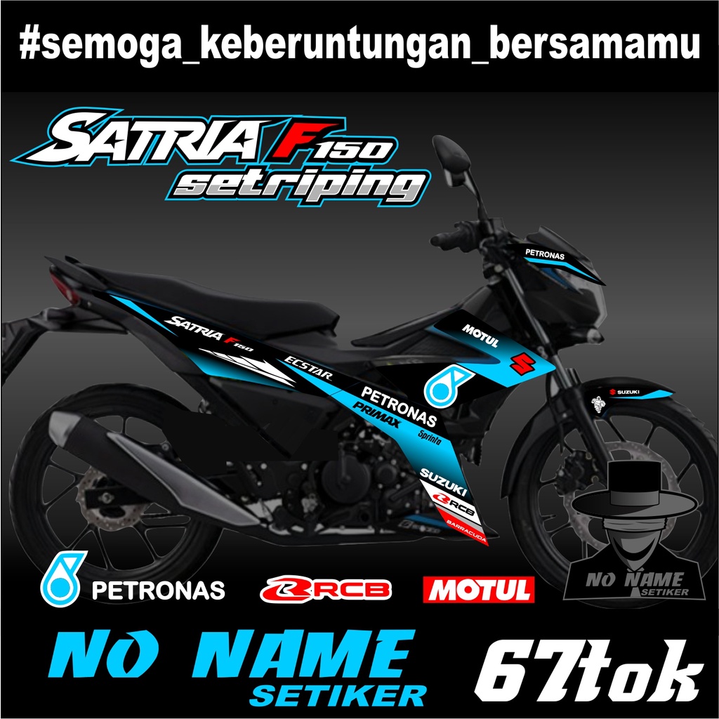 Stiping Stiker Satria FU Injeksi Variasi Petronas (67tok) - Striping Satria F 150 Terbaru