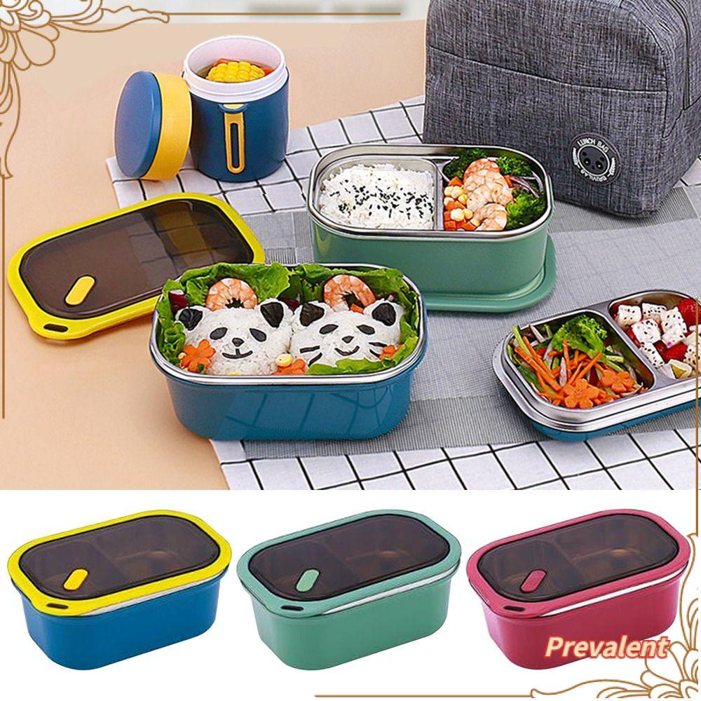 Preva Lunch Box Microwavable Untuk Pelajar Pekerja Kantor Wadah Makanan Double Layer