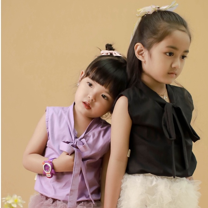 Saoirse's Clara blouse -  sleveless blouse anak perempuan katun polos balita