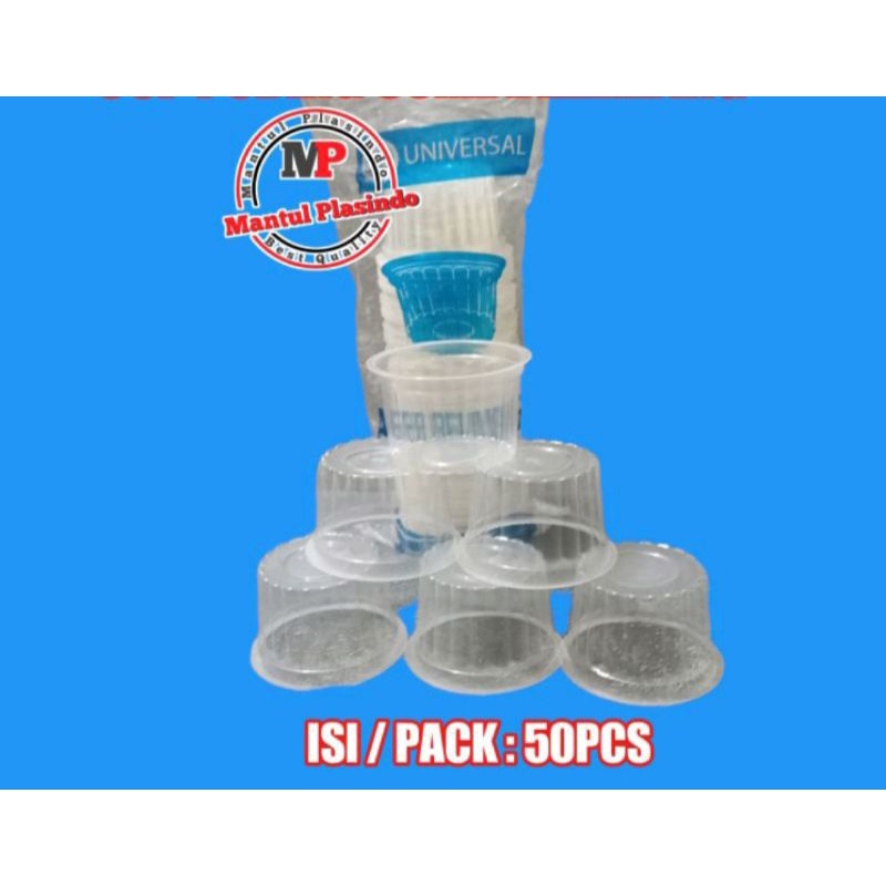 isi 50pcs Gelas Puding 65ml Belimbing / Cup Agar Belimbing