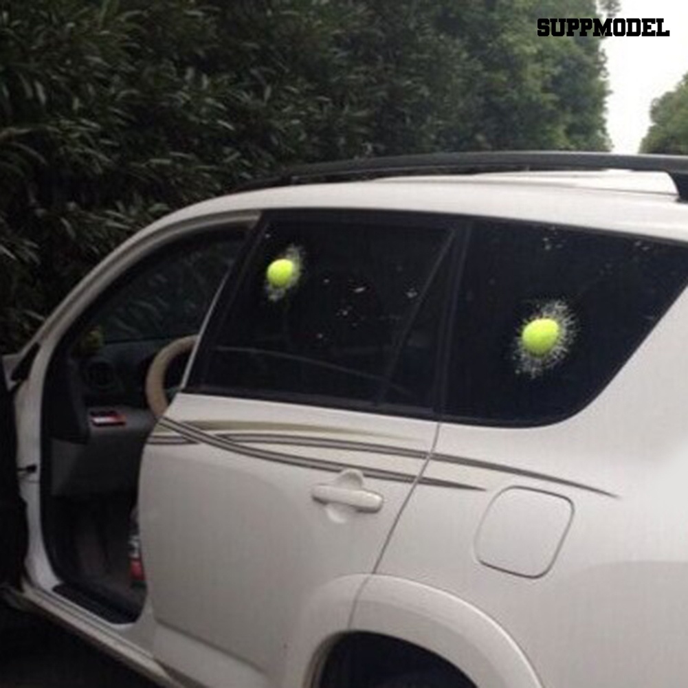 [Dekorasi] 3d Baseball Football Bola Tenis Hits Body Mobil Stiker Mobil Auto Window Decals