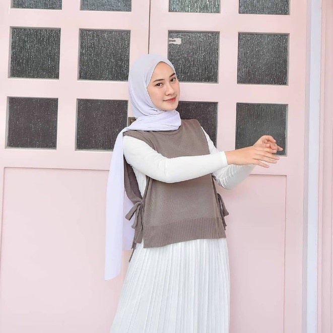 IL - VEST ROMPI TALI RAJUT WANITA | VEST KNIT OUTHER WANITA TERMURAH RIB