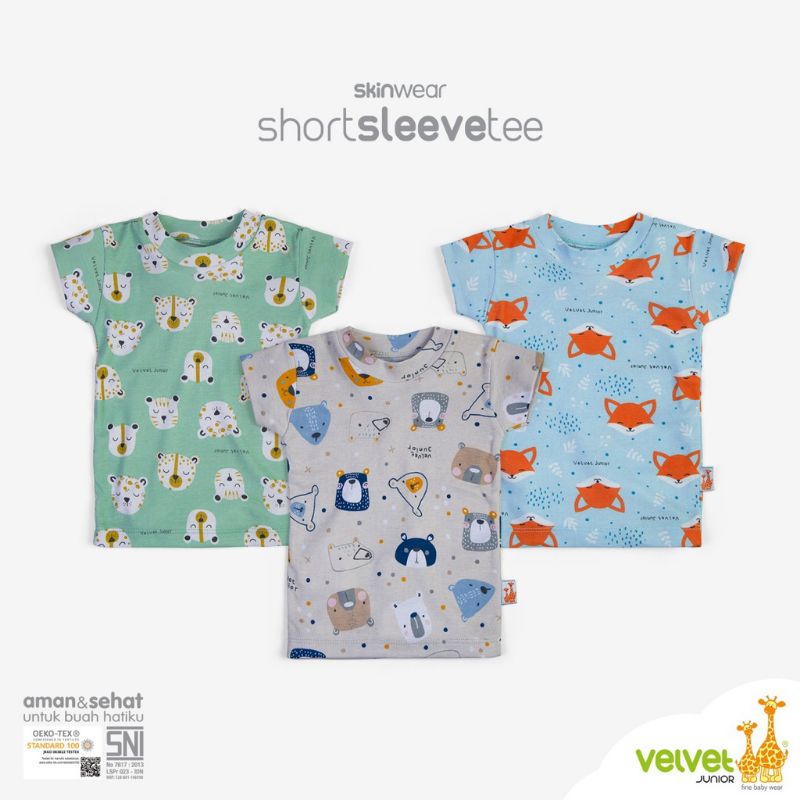 Velvet Junior Kaos Oblong Bayi S,M,L,LB-Bonanza