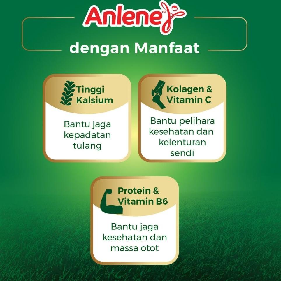 

➝ Anlene Susu Bubuk Vanila 10 x 20g Sachet - Nutrisi Tulang, Sendi, dan Otot ㅶ