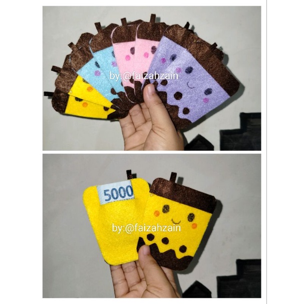 

amplop lebaran/amplop boba/amplop viral/amplop flanel boba