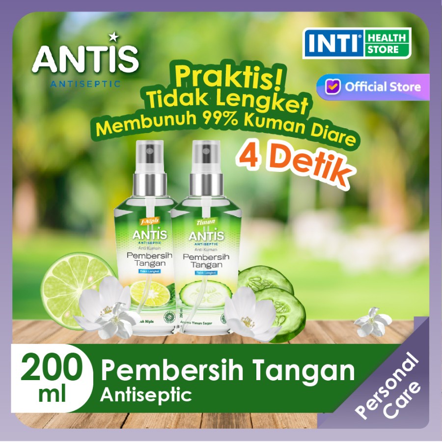 Antis | Hand Sanitizer Cair Spray | 200 ml