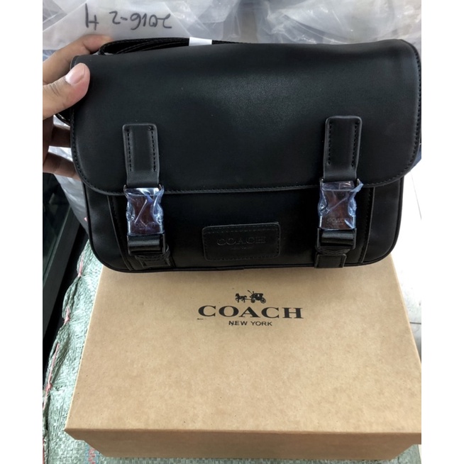 ( branded authentic ) tas slingbag coc kulit miror quality 1:1 / slempang pria leather / tas samping