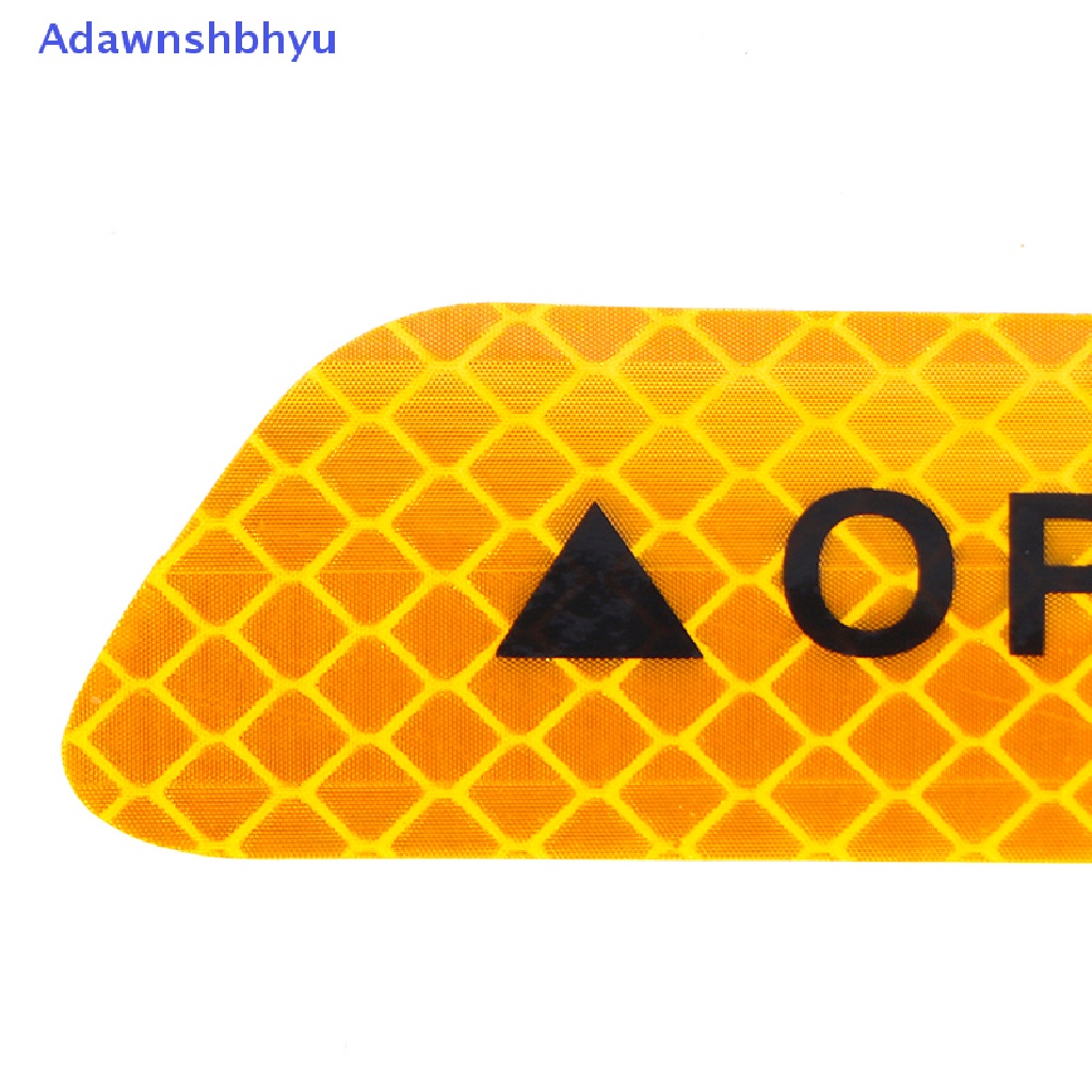 Adhyu 1PC Stiker Pintu Mobil Safety Warning Mark OPEN High Reflektif Sticker ID