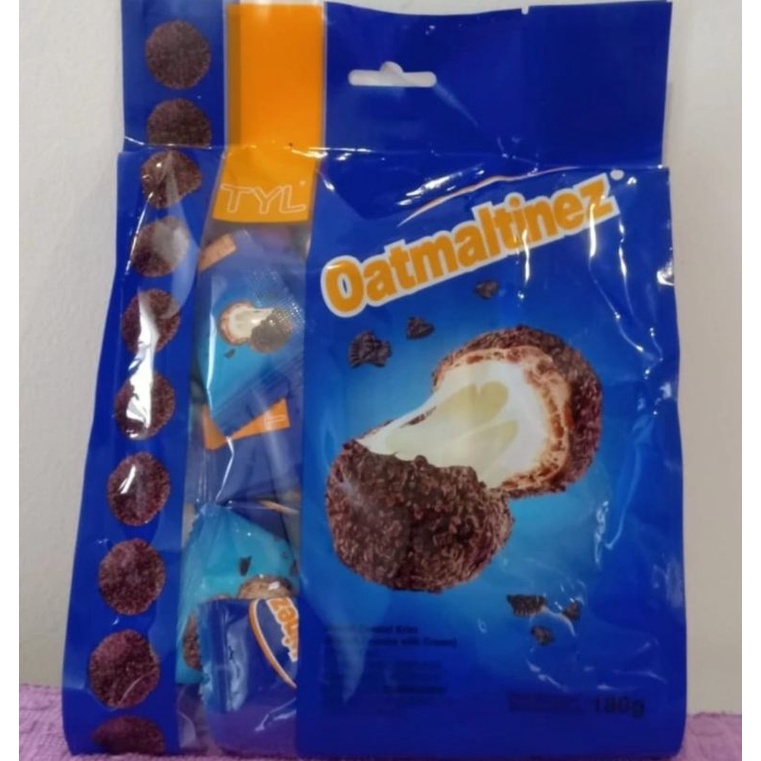 

BISKUIT BOLA ISI KRIM COKLAT | OATMALTINEZ CHOCOLATE TYL 300 gram