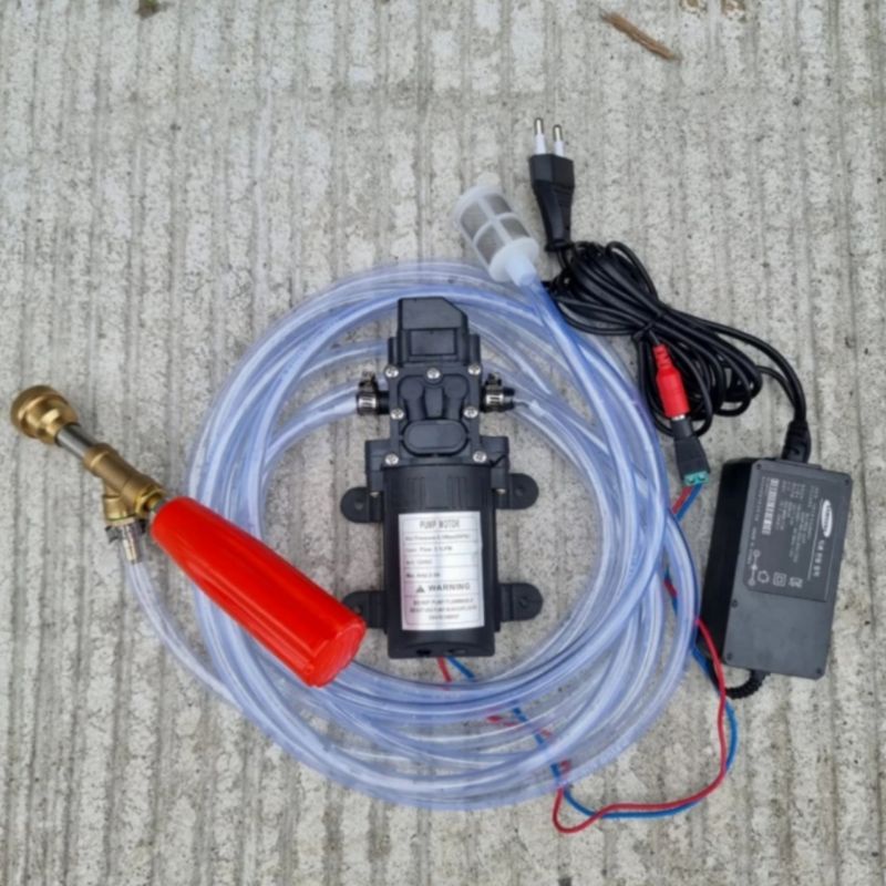 Alat Cuci Motor Mesin Stim Steam 6 BAR Jet Cleaner Pompa DC 12 Volt