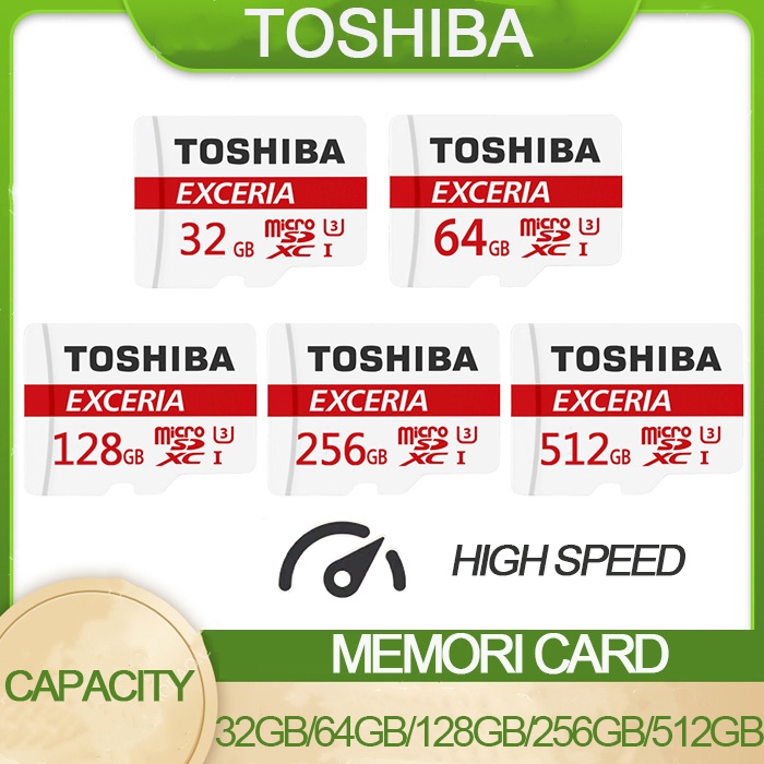 Toshiba Micro SDHC UHS-Ⅰ Card 32GB/64GB/128GB/256GB/512GB CLASS 10 Microsd M302-EA Kartu Memori