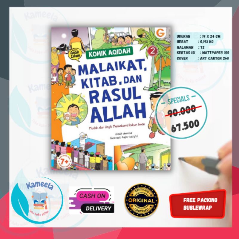 Komik Akidah Malaikat Kitab Dan Rasul Allah