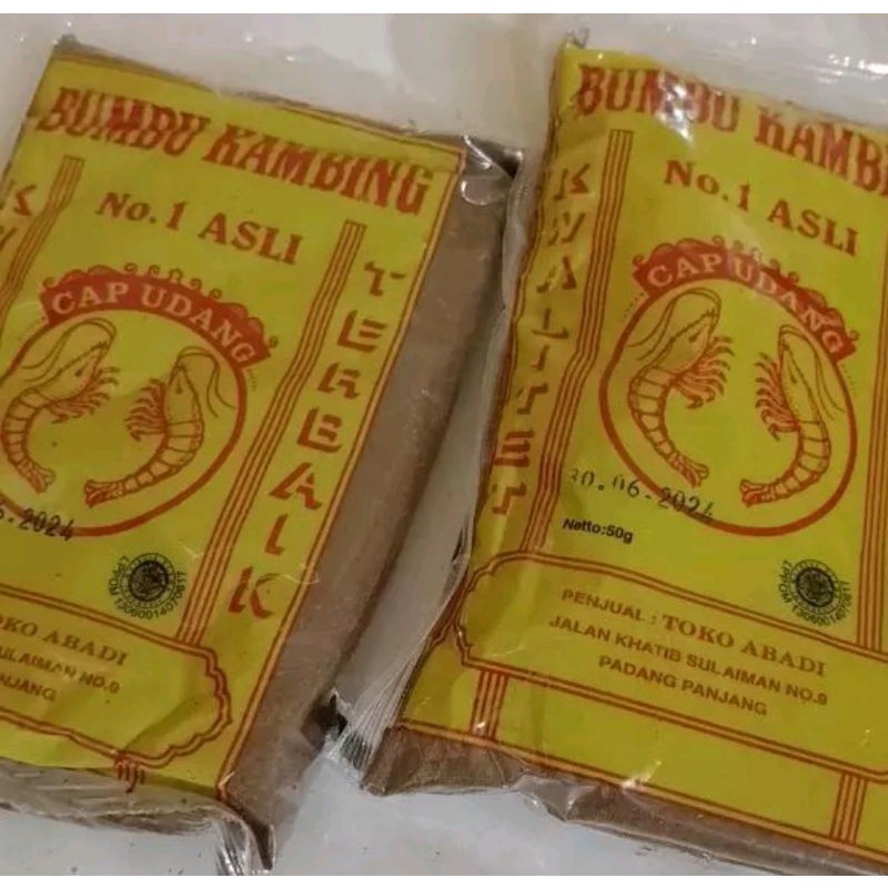 Jual Bumbu Kambing No 1 Cap Udang 50 Gr Shopee Indonesia