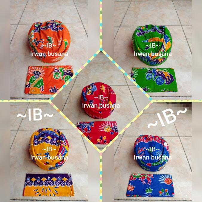 blangkon ondel2 anak / blangkon betawi anak