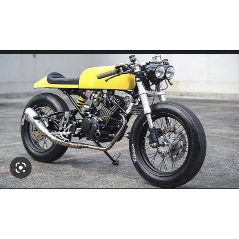 tangki caferacer import cat halus sudah sama kran bensin tutup tangki