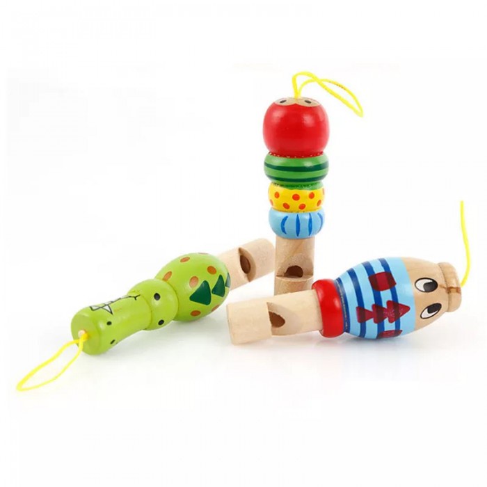 Mainan Musik Bayi Peluit Baby Whistle Animal Kayu Wooden Toys Peluit Kayu Ssensory Latihan Meniup