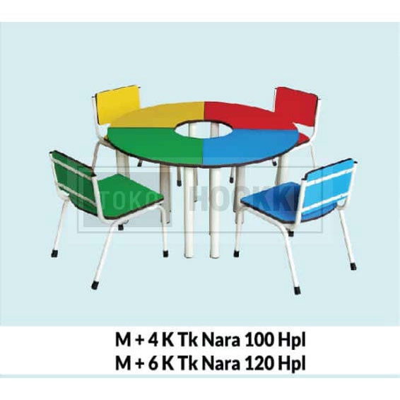 Meja Belajar Anak TK bahan kaki besi