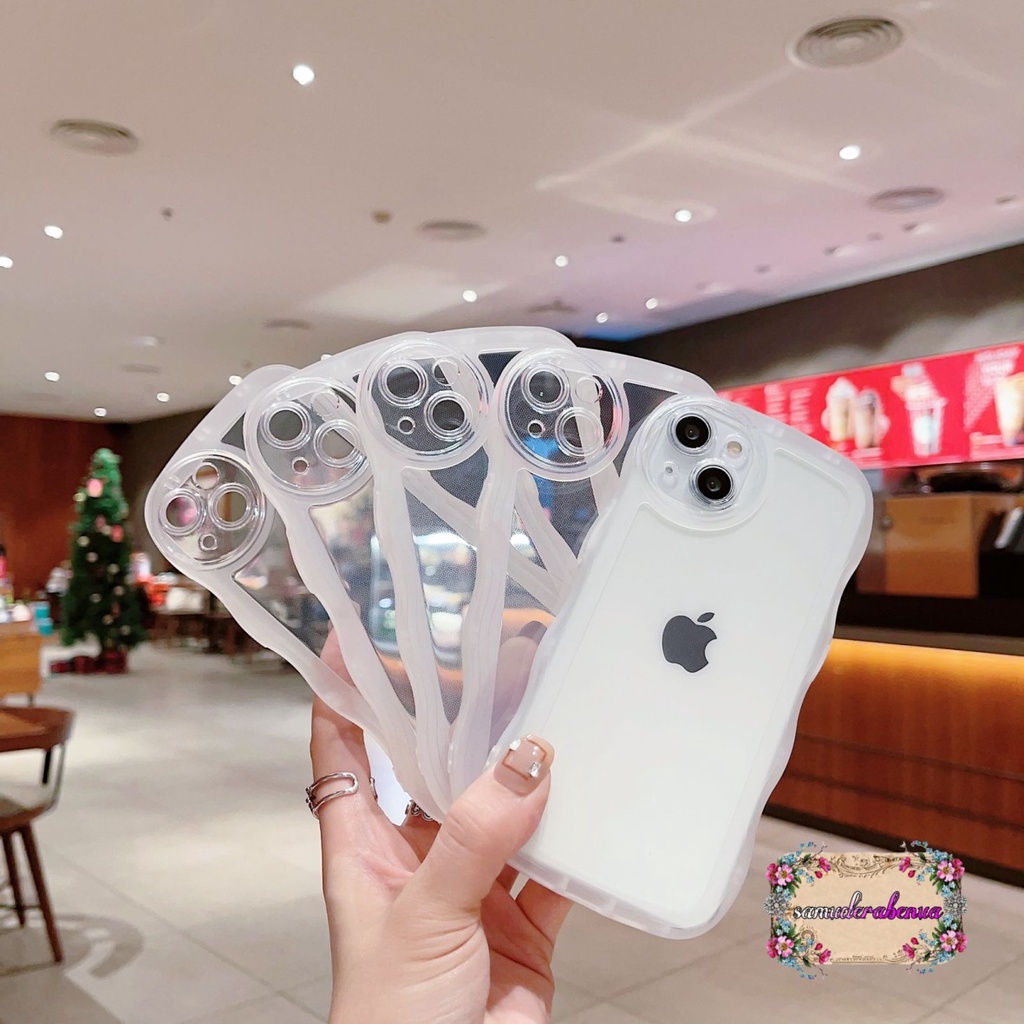 SOFTCASE SOFT SILIKON WAVE GELOMBANG CLEAR  CASE BENING OPPO A3S A1K A5S A7 A12 F9 A11K A15 A15S A35 A16 A16S A16K A17 A17K A36 A76 A37 NEO 9 A39 A57 A5 A9 2020 A52 A92 A53 A33 2020 A54 A57 2022 A77S SB4523