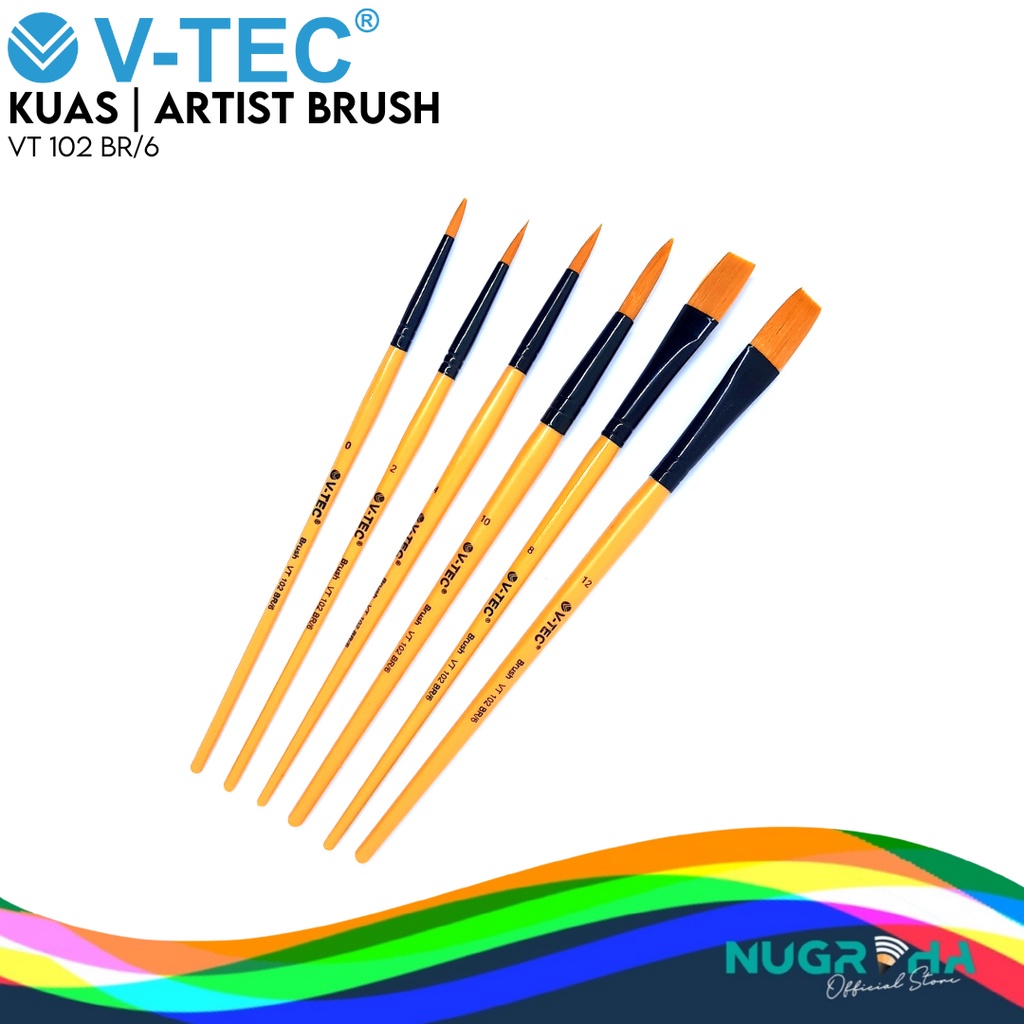 

Brush Kuas Cat Air Cat Minyak Lukis Acrylic V-Tec SetVT102 BR
