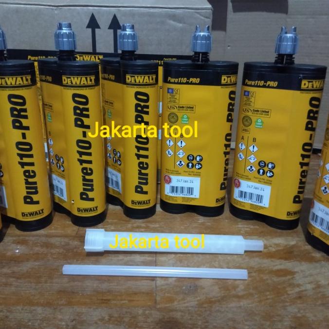 Jual Chemical anchor dewalt pure 110 Pro / Lem beton / Lem epoxy 620ml