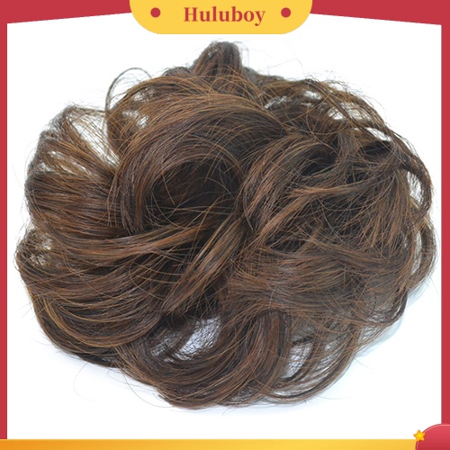 Wig Rambut Ekstensi Model Gelombang Messy Elastis Untuk Wanita