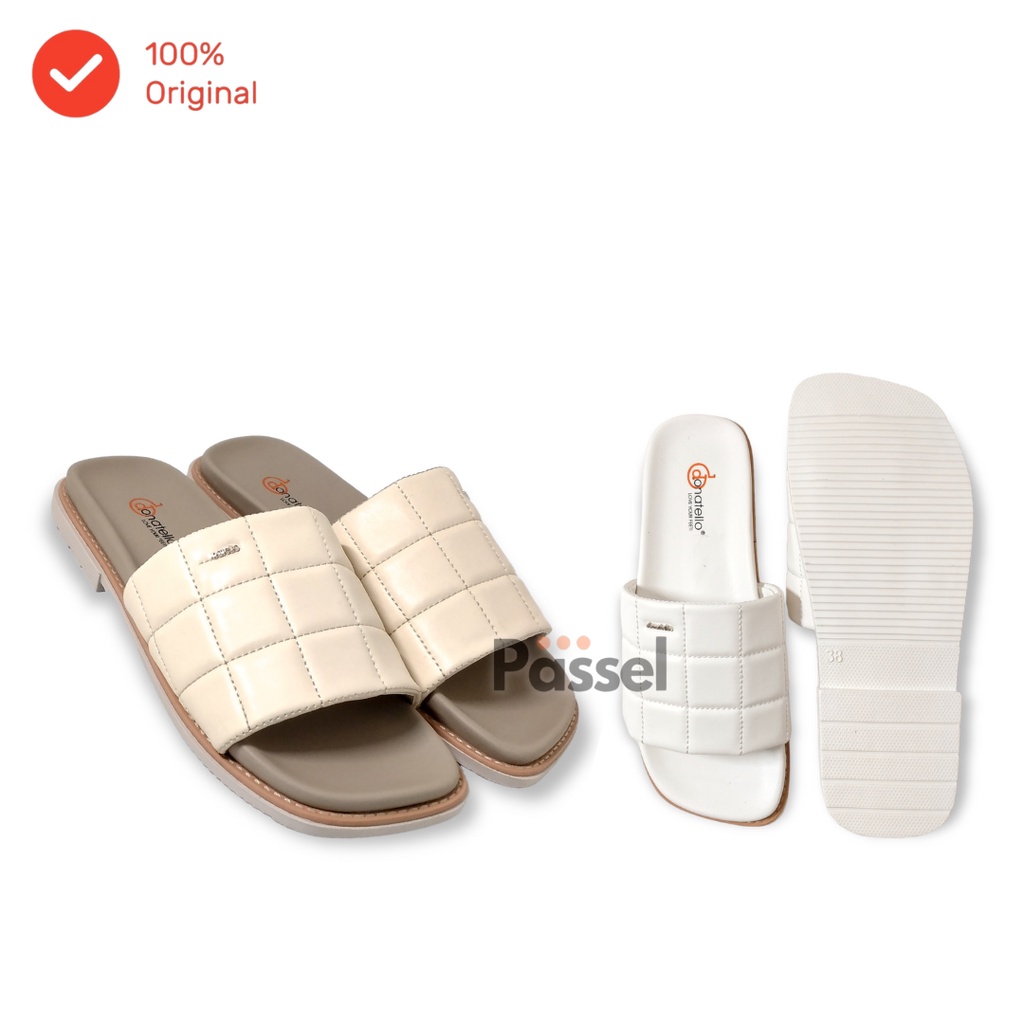 Donatello Sz. 36-40 Sandal Slip on Wanita Kasual  | OI612401 / OI612402 / OI612403