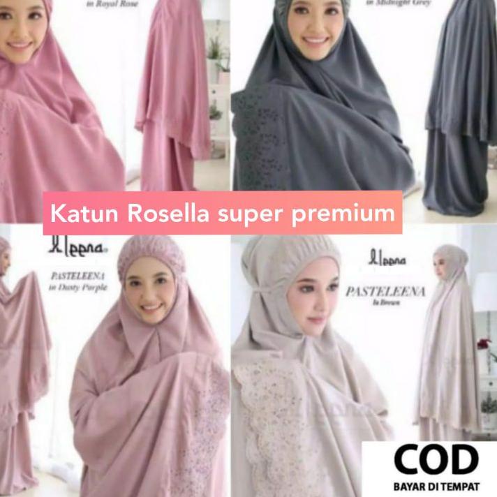 ➫✬✵ mukena siti khadijah katun rosella original lembut adem tebal Laris
