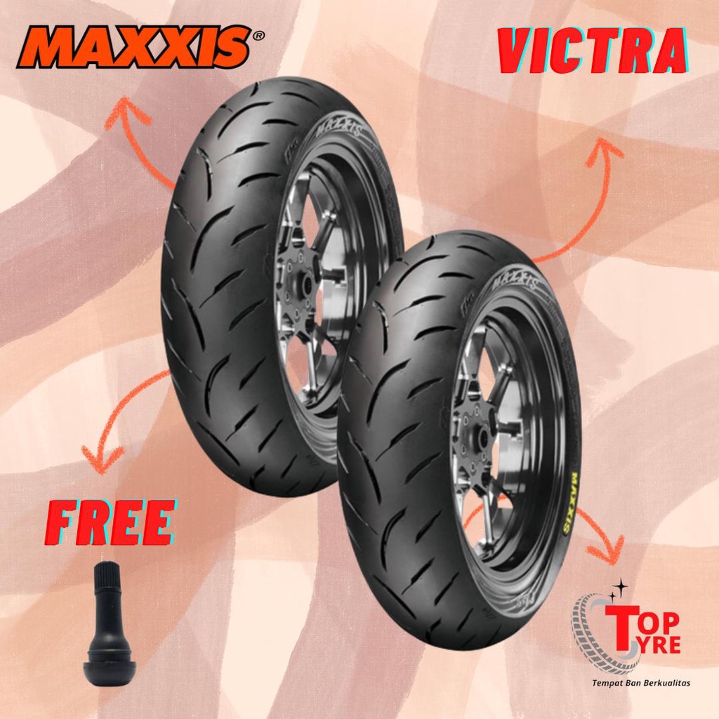 BAN MOTOR NMAX SEPASANG // MAXXIS VICTRA 120/70-13 & 140/70-13 S98ST // TUBELESS