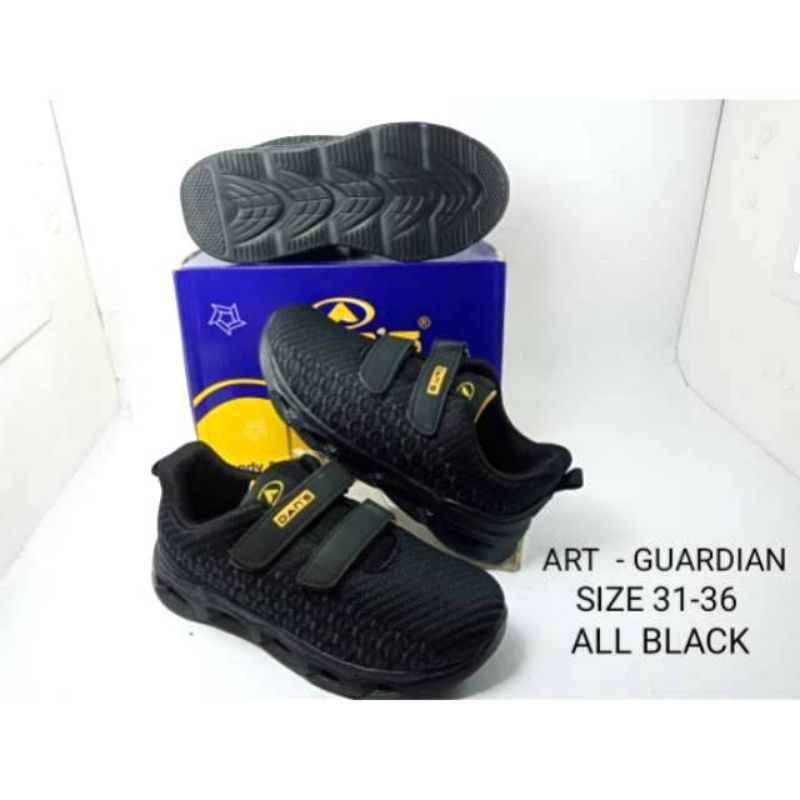 sepatu anak tk sd hitam by dans guardian