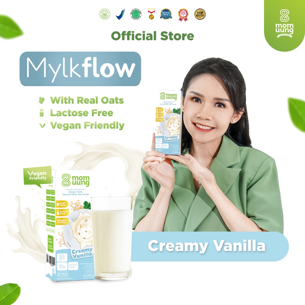 Mom Uung Susu Mylkflow / Susu Pelancar Asi / Vegan Friendly / Lactose Free