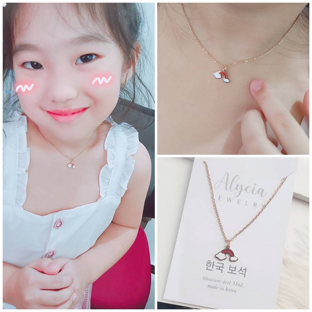 set perhiasan anak alycia rainbow original anti karat