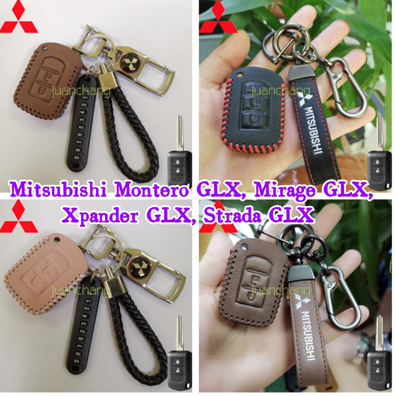 [Ready Stock] Kulit Berkualitas Tinggi Untuk Mitsubishi key cover Montero Mirage Xpander Strada GLXFor Mitsubishi Montero GLX, Mirage GLX, Xpander GLX, Strada GLX