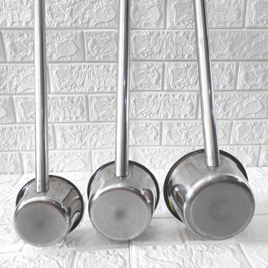 Gayung Stainless Steel Gagang Panjang Jumbo Ambil Air Minyak