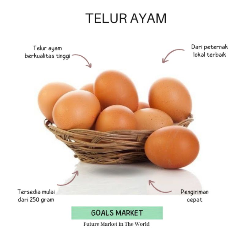 

Telur Ayam 250 gr - 1 kg