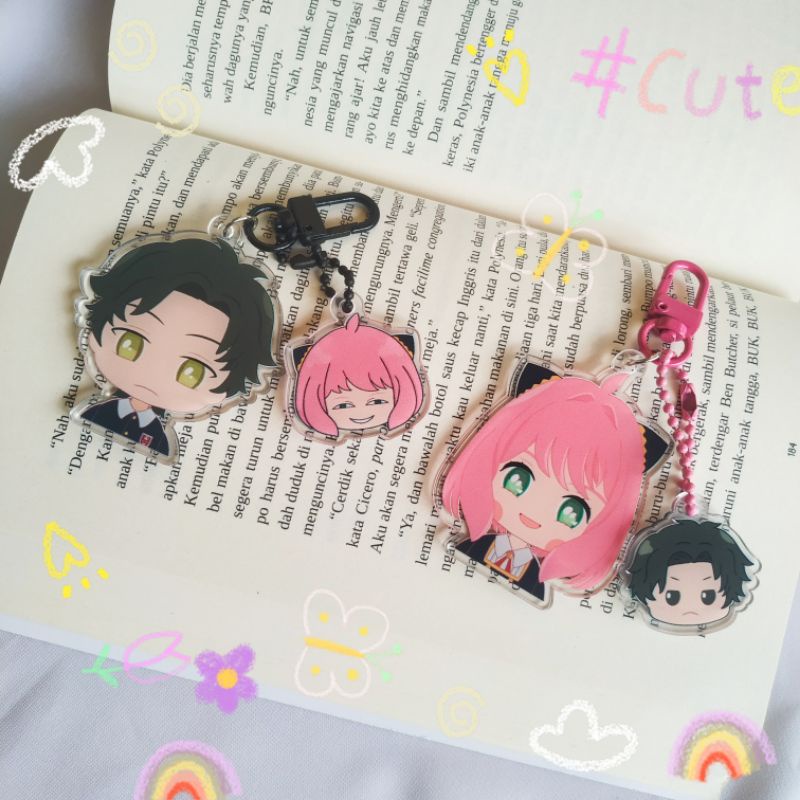 SPY X FAMILY Acrylic Keychain Anya Forger Damian Desmond DamiAnya