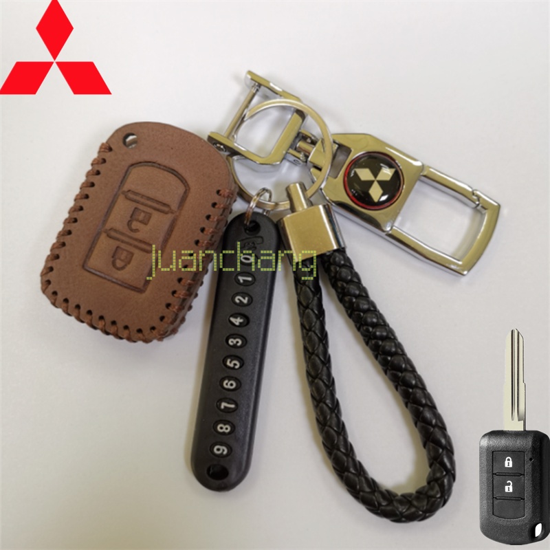 [Ready Stock] Kulit Berkualitas Tinggi Untuk Mitsubishi key cover Montero Mirage Xpander Strada GLXFor Mitsubishi Montero GLX, Mirage GLX, Xpander GLX, Strada GLX