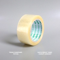 Lakban OPP Isolasi Tape 2 inch Coklat Bening Murah 45 mm 100 yard 2inch