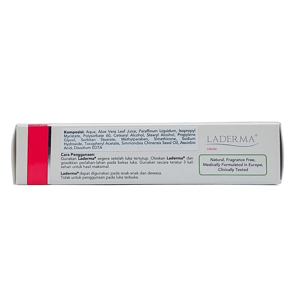 Laderma Scar Repair Cream Penghilang Bekas Luka Jerawat, Caesar, Bakar