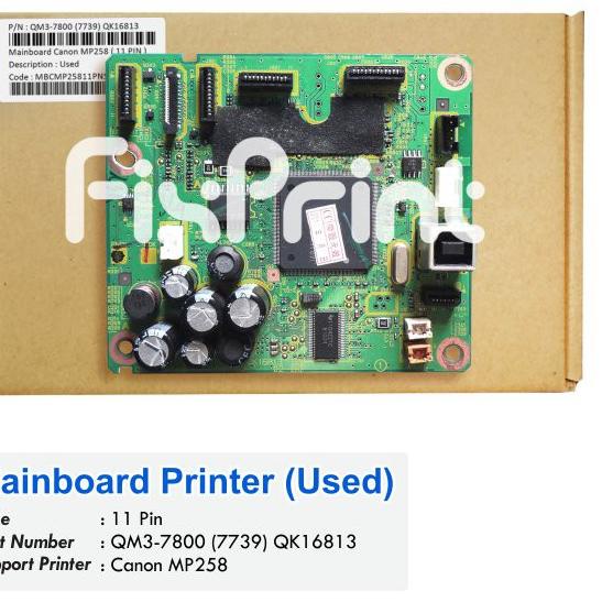 Chekout Mainboard Printer Canon MP258 Logic Board Canon MP258 Motherboard MP258 11 PIN