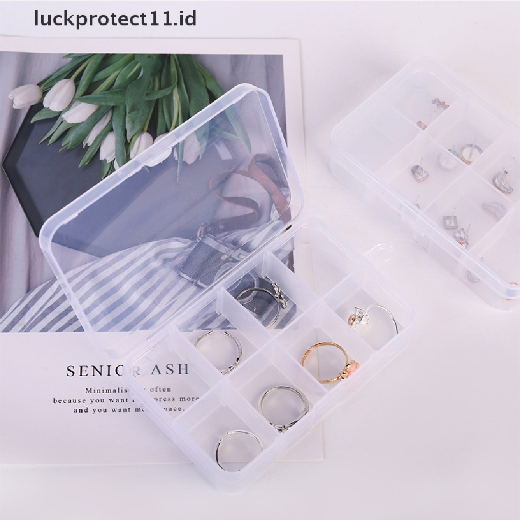 /Fashion Hot//// 8kisi Kotak Penyimpanan Adjustable Untuk Perhiasan Kecil Kotak Alat Manik-Manik Organizer Case.