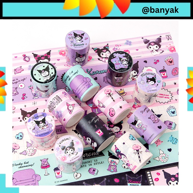 

Stiker Washi Tape Masking Tape Selotip Motif Sanrio kertas motif Polos Motif Kotak Kotak Lucu Dekorasi Buku Book Diary Diari Memo Journal Catatan Harian Anak Sekolah Alat Tulis Bisa Untuk Kado Ulang Tahun Scraping book Sticker @banyak