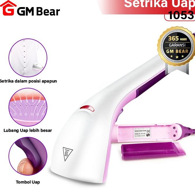 Gm Bear Setrika Uap Genggam Fungsional 1053-Steam Ironer Purple