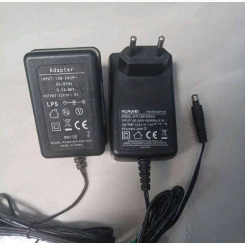 Adaptor Adapter 12 volt 1.5 Ampere 12V 1.5A 2 Ampere 2A Modem ONT Router CCTV Ori