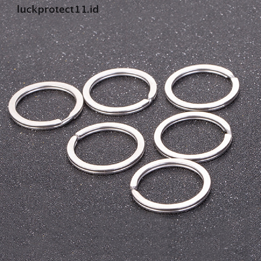 /Fashion Hot// Fashion// 30PCS Dipoles Perak Split Ring Keyrings Gantungan Kunci Hoop Loop Key Holder DIY.