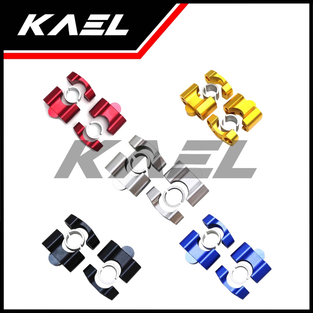 Raiser Stang CNC Universal Merah Kuning Biru Silver Gold Riser Peninggi Setang Semua Jenis Motor Beat FI Pop eSP Street &amp; Mio Sporty M3 Z S &amp; NMAX &amp; PCX &amp; Vixion Old-New &amp; Ninja  &amp; CBR &amp; Tiger &amp; Vario 110 125 150 Old-New &amp; Soul GT 115-125 &amp; X-Ride